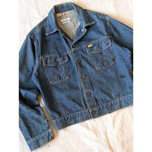 Vintage Big Yank Western Style Sanforized Denim Snap Jacket 60s/70s Medium USA